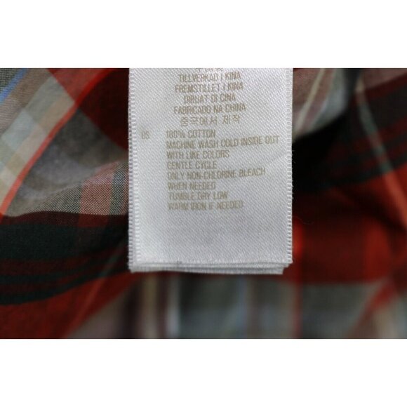 Fossil Men's Plaid Button-Up Shirt-Size Medium - Picture 6 of 9